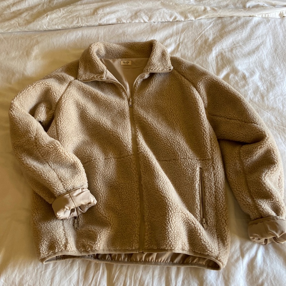 SOLD Sherpa fleece jacket